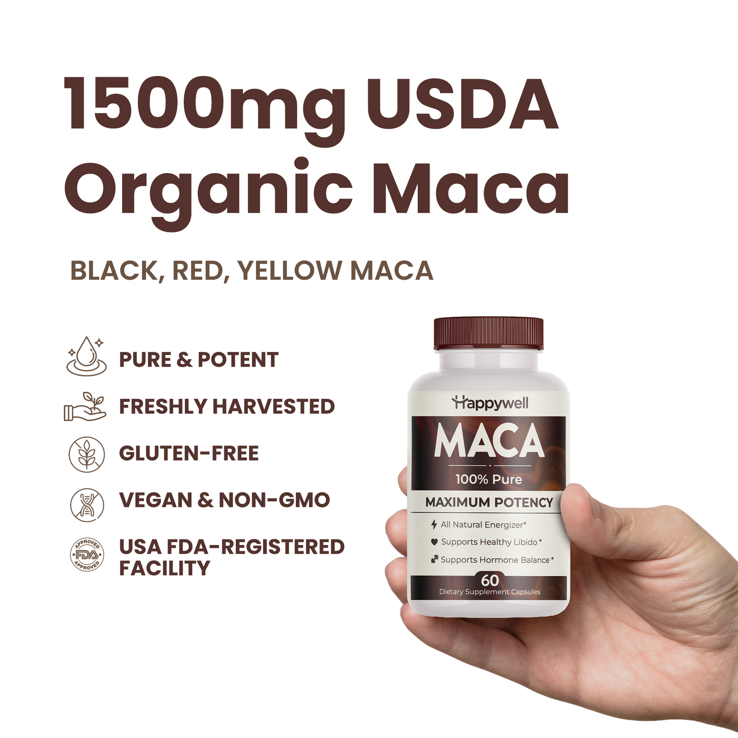 Happywell Organic Maca Root